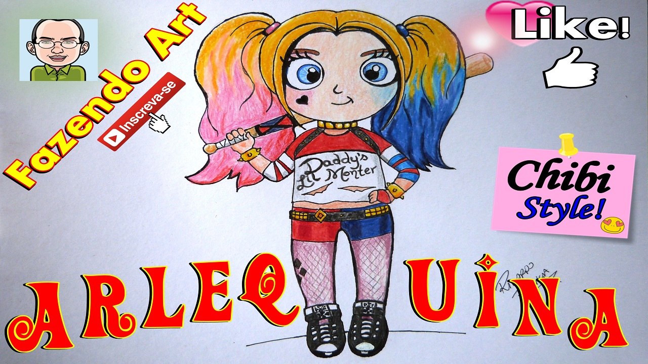 Harley Quinn Chibi Style from Suicide Squad