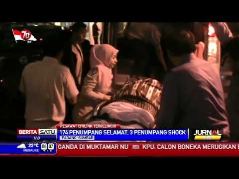 3 Penumpang Shock Akibat Pesawat Citilink Tergelincir