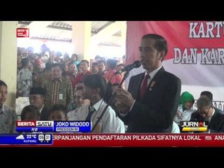 Jokowi Membagikan KIP, KIS, dan KKS di Semarang