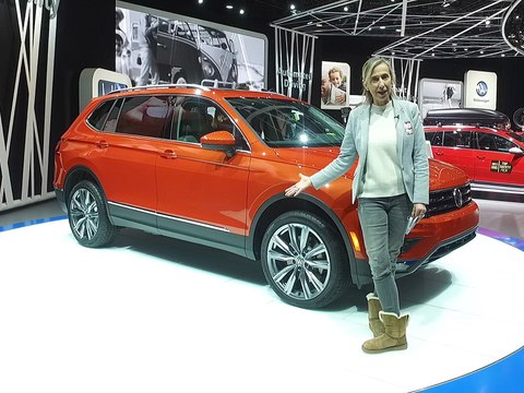 A bord du Volkswagen Tiguan Allspace au Salon de Détroit 2017