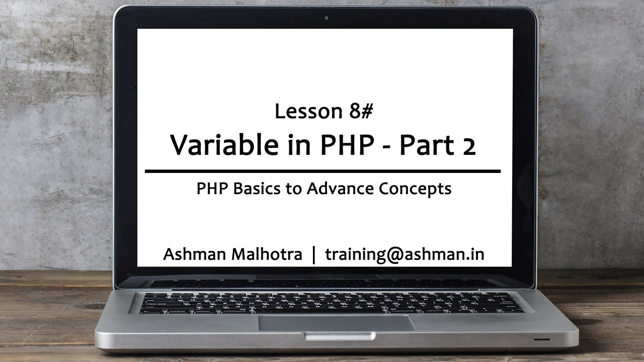 008 Variable in PHP - Part 2