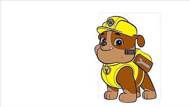 Paw Patrol Paint Chase Marshall Rubble Rocky Skye & Zuma Learning Colours for Kids & Toddlers