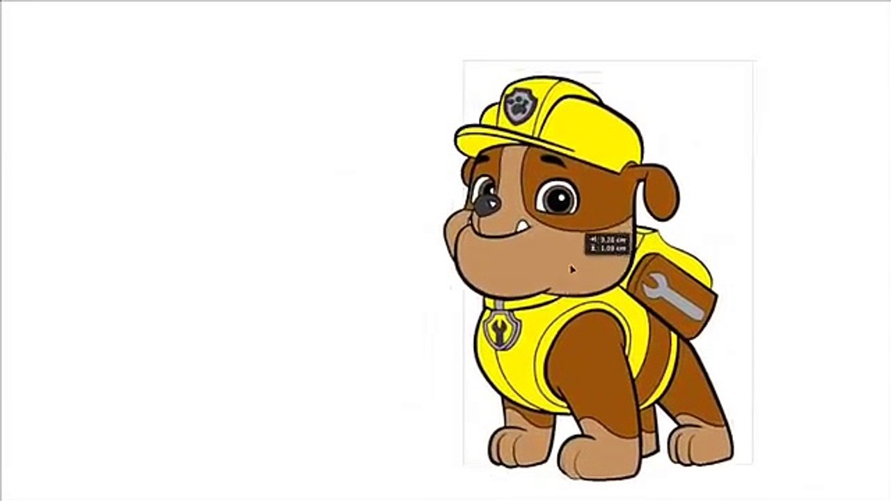 Paw Patrol Paint Chase Marshall Rubble Rocky Skye & Zuma Learning Colours for Kids & Toddlers