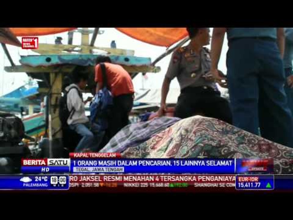 Kapal Nelayan Tenggelam di Tegal, 1 Tewas