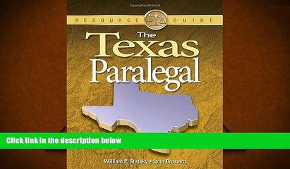 BEST PDF  The Texas Paralegal (Paralegal Reference Materials) BOOK ONLINE