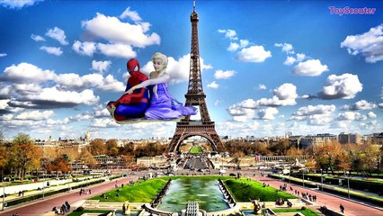 Maleficent Having a Baby with Spiderman! w/ Frozen Elsa, Joker & Doctor Superman in Real Life