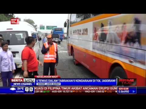 Tabrakan Beruntun di Tol Jagorawi, 4 Tewas
