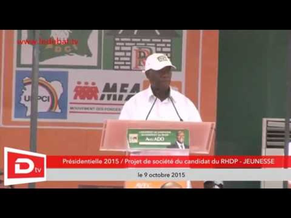 Ledebat TV /  Présidentielle 2015  - ADO promet un meilleur avenir aux jeunes