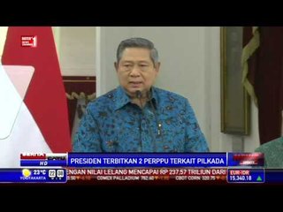 Jumpa Pers SBY Terkait 2 Perppu Pilkada