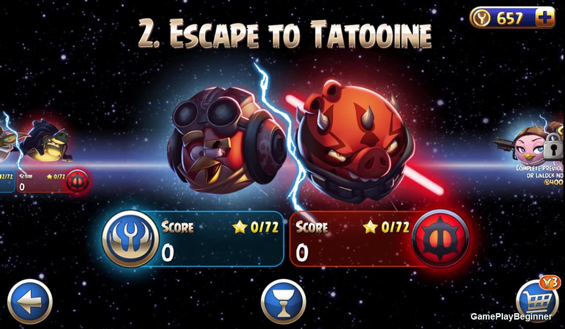Angry Birds Star Wars 2 Escape To Tatooine Walkthrough The Bird