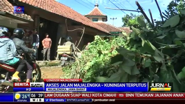 Longsor, Jalan Penghubung Majalengka-Kuningan dan Ciamis Lumpuh Total