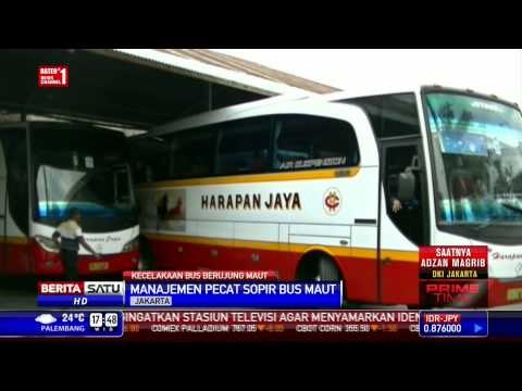 Manajemen Bus Harapan Jaya Pecat Sopir Bus Maut
