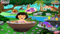 Dora Cute Bathing Game for kids girls cartoon # Play disney Games # Watch Cartoons