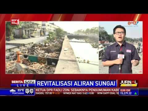 Bangunan Liar di Bantaran Kali Angke Ditertibkan