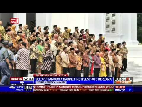 Sesi Foto Bersama Menteri Kabinet Kerja