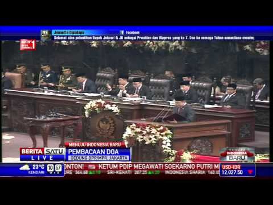 Special Report: Pembacaan Doa Pelantikan Jokowi-JK