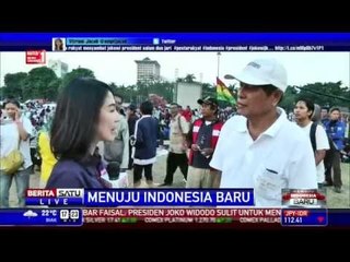 Masyarakat yang Memadati Syukuran Rakyat di Monas kian Ramai