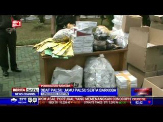 Kejari Tigaraksa Musnahkan Berbagai Obat Palsu dan Narkoba