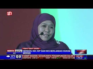 Mensos Khofifah: Tiga Kartu Jokowi Berlandaskan Hukum