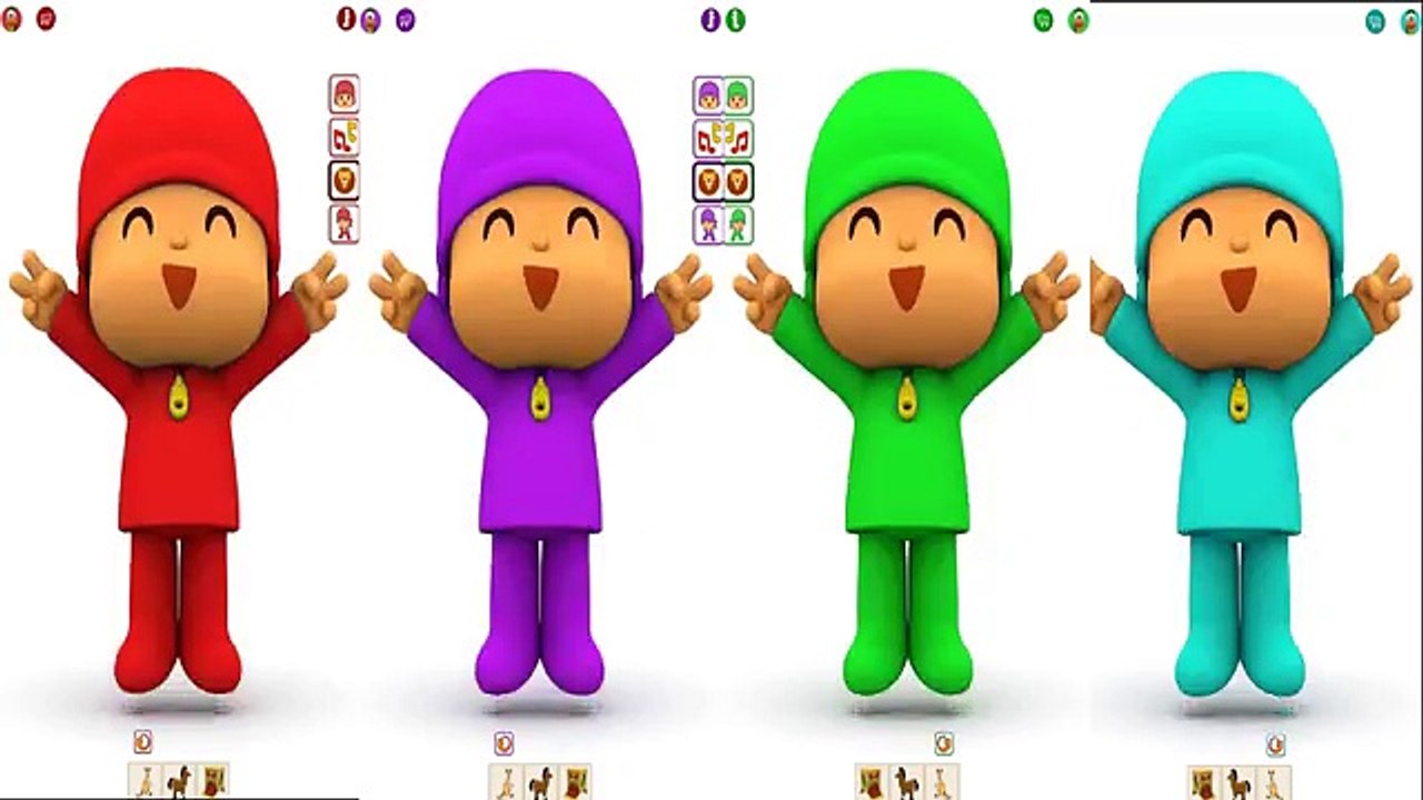 Learn Colors with Talking Pocoyo For Kids | Children Toddler Learning Colors