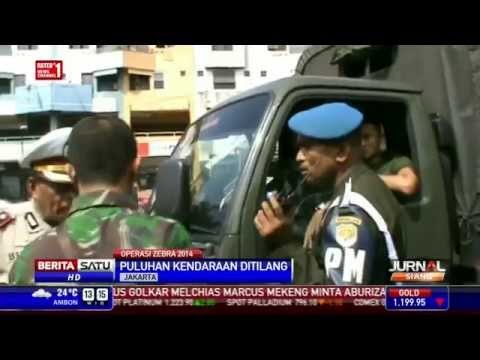 Puluhan Kendaraan di Jalan Senen Raya Ditilang