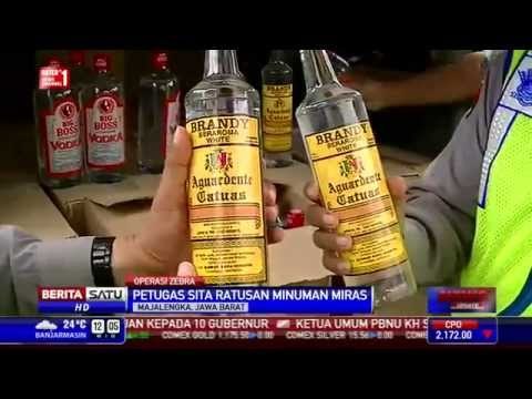 Polres Majalengka Sita Ratusan Miras dari Operasi Zebra