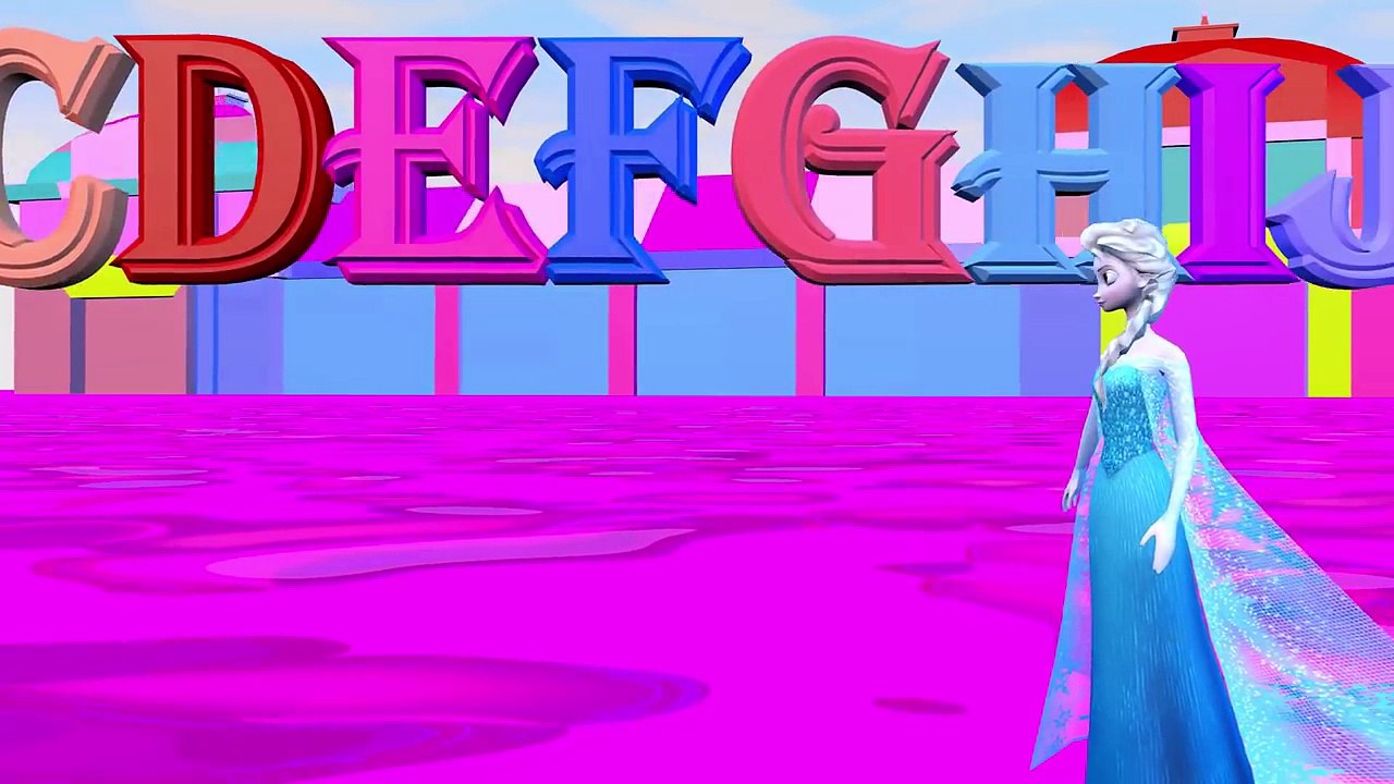 ELSA Frozen abcd song for children - alphabet songs for kindergarten ...