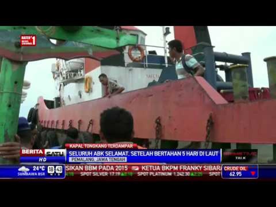 ABK Kapal Tongkang Batubara yang Terdampar Selamat