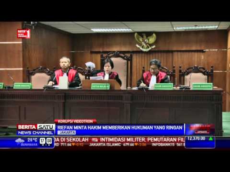 Riefan Avrian Minta Hukuman Diringankan