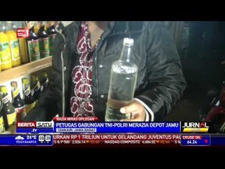 Petugas Gabungan Merazia Depot Jamu di Cianjur