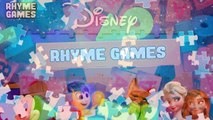 Disney Pixar Frozen Jigsaw Puzzle | Anna Elsa Olaf Daddy Finger Jigsaw Puzzle with Nursery Rhymes