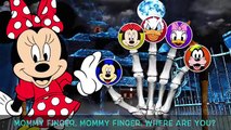 Skeleton Mickey Mouse Halloween Masks Finger Family Song!