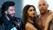 Ranveer Singh On Deepika Padukone Vin Diesel CHEMISTRY  xXx Return Of Xander Cage India Premiere
