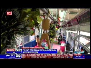 Gerbong KA Natal di Stasiun Bogor