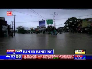 Jalur Dayeuhkolot-Banjaran Masih Lumpuh Akibat Banjir