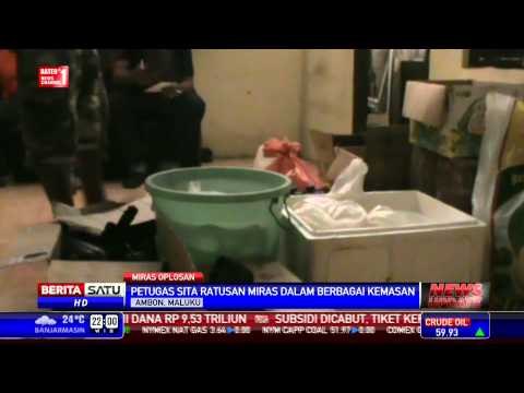 Ratusan Miras Sopi dan Sageru Disita Polres Pulau Ambon