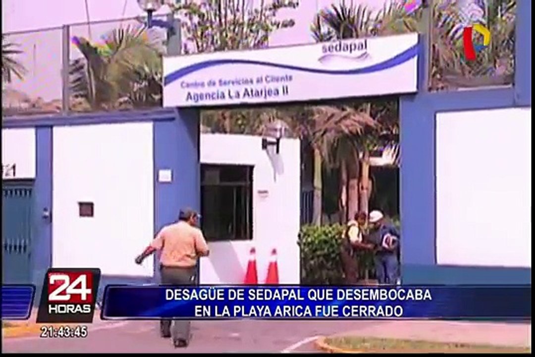 Lurín: cierran desagüe que desembocaba en playa Arica
