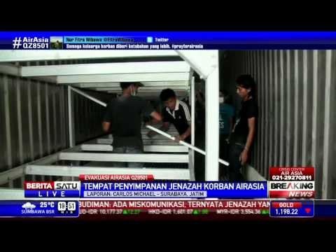 Tempat Penyimpanan Jenazah Korban AirAsia di RS Bhayangkara