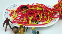 Play Doh Spaghetti Surprise Toys Iron Man Anpanman SpongeBob SquarePants アンパンマン and more Scary Toys