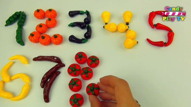 Learn To Count With Fruit And Vegetables Numbers Counting to 10 Learn Numbers 1-10 For Toddlers