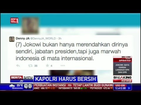 Kicauan Denny JA Terkait Calon Kapolri Budi Gunawan