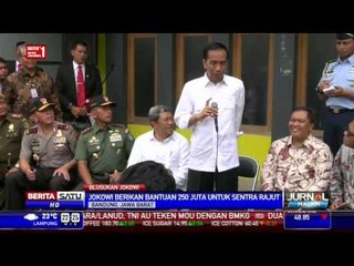 Presiden Jokowi Kunjungi Sentra Rajutan di Jabar