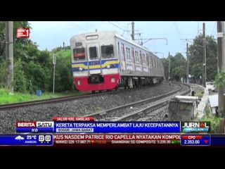 Jalur KRL Ambles Hingga 10 Cm