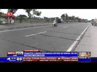 “Ranjau” Lubang Penuhi Jalur Pantura Pemalang