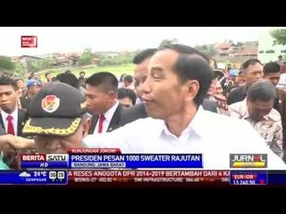 Presiden Jokowi Pesan 1.000 Sweater Rajutan Binong Jati