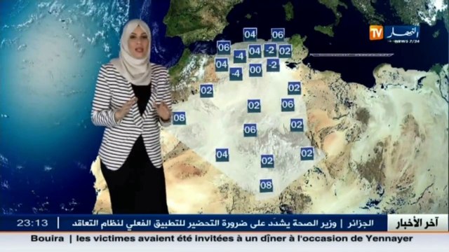 الأحوال الجوية أحوال الطقس لصبيحة وظهيرة يوم الجمعة 13 جانفي 2017