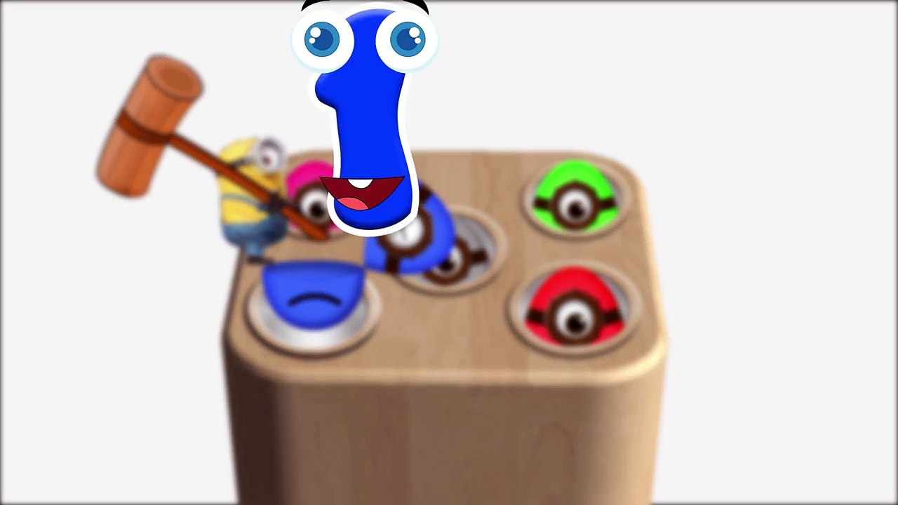 Learn Numbers with Whac a Surprise Egg - Minions Surprise Eggs - Videos for Children