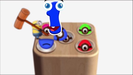 Learn Numbers with Whac a Surprise Egg - Minions Surprise Eggs - Videos for Children