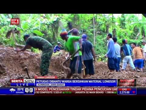 Tebing Setinggi 20 Meter di Kabupaten Kuningan Longsor