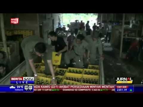 Satpol PP Gerebek Gudang Miras di Gebang Raya Tangerang